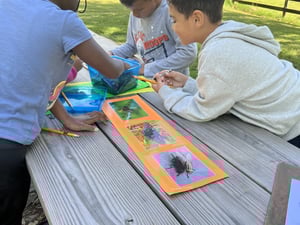 Students learn about native insects outside 2